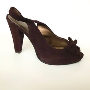 Pin Up Vintage Style Retro Peep Toe Heels Two Lips